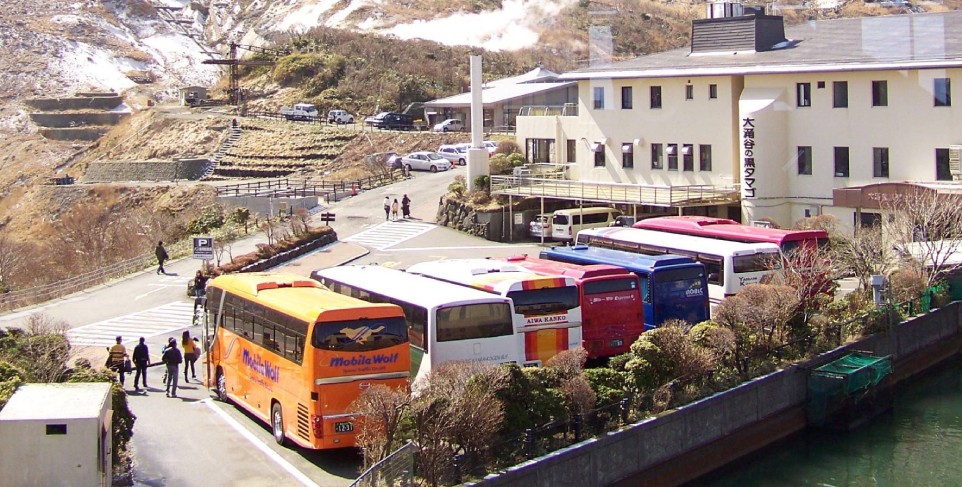 Autobuses, tipos de transporte en hakone, Japón