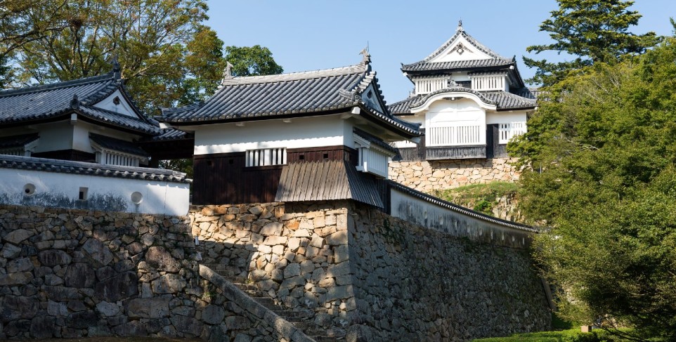 Bitchu Matsuyama Castle en región de Chugoku, Japón