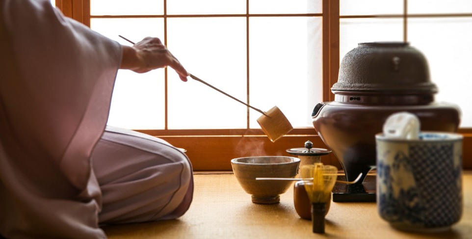 Tradicional ceremonia del te, japonesa
