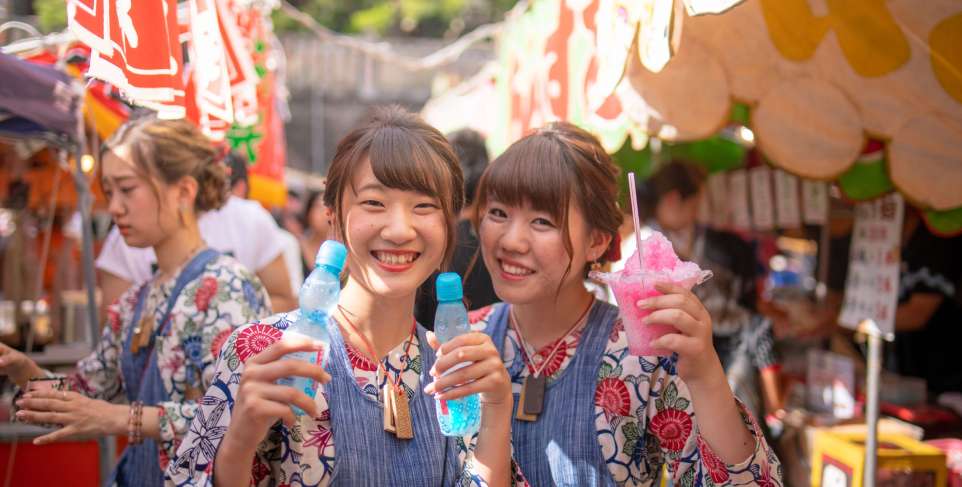 Comida callejera y festivales Japón, matsuri