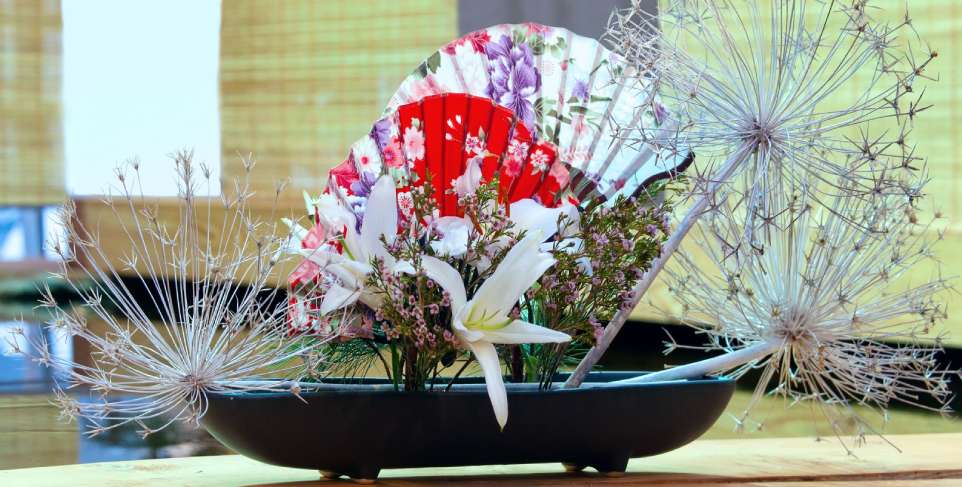 ikebana, arreglo floral japonés, arte japonés